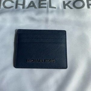 Michael Kors Saffiano Leather Tall Card Holder